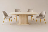 Table à manger Léa travertin MDF – vue 1