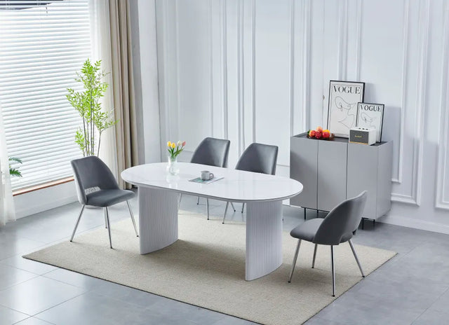 Table à manger Joséphine céramique travertin 180cm - TB21