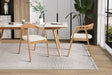 Chaise Claire Frêne Naturel Tissu Ote Milan 103 Beige