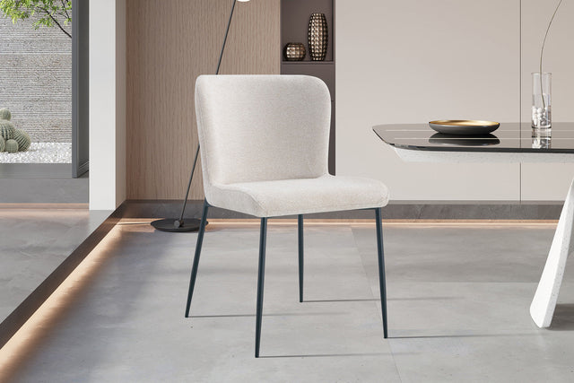 Chaise Lisa Tissu Fabb Raven 24 Beige - vue 2