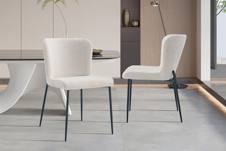Chaise Lisa Tissu Fabb Raven 24 Beige