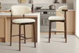 Chaise de comptoir Clara Frêne Noyer Ote Milan 103 Beige
