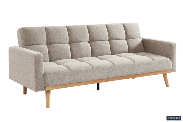 Canapé-lit Adana Tissu Davis Neve 13 Beige - vue 2