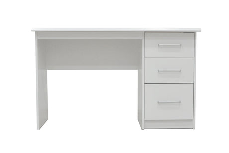 Bureau Mateo 3 tiroirs Blanc - vue 2