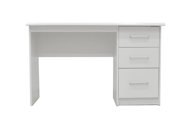 Bureau Mateo 3 tiroirs Blanc - vue 2
