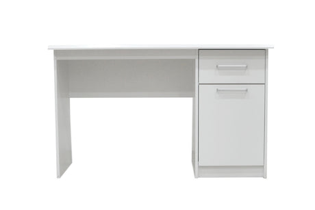 Bureau Milou 1 tiroir 1 porte Blanc - vue 2