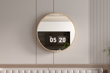 Miroir Roxy 80x80 Chêne vieilli