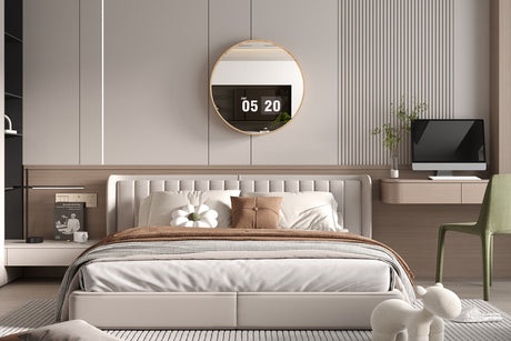 Miroir Roxy 80x80 Chêne vieilli - vue 2