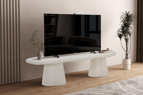 Meuble TV Faro 160 cm Organique Ciment