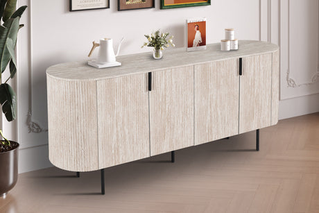 Bahut Lagos 200 cm Décor Travertin Beige