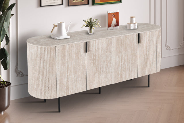 Bahut Lagos 200 cm Décor Travertin Beige