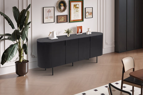 Bahut Lagos 200 cm Décor Brun foncé - vue 2