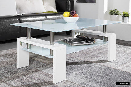 Table basse Alana Blanc laqué