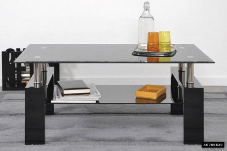 Table basse Alana Noir laqué