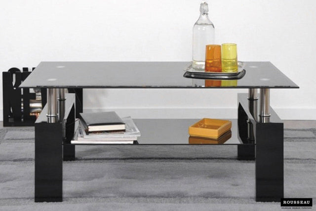 Table basse Alana Noir laqué