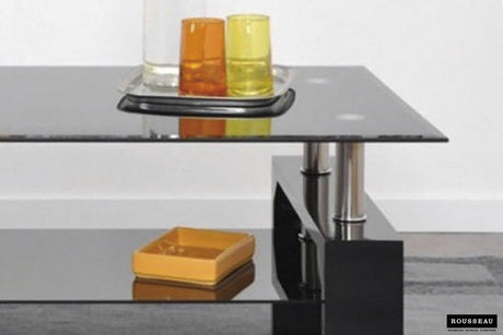 Table basse Alana Noir laqué - vue 2