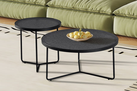 Table basse Melia Ronde Gris Verre