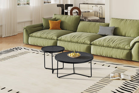 Table basse Melia Ronde Gris Verre - vue 2