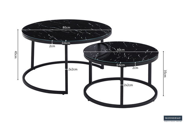 Table basse Boston - dimensions