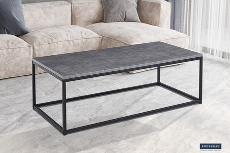 Table basse Dallas Décor Pierre Gris
