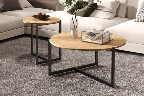 Table basse Pola Décor Chêne vieilli