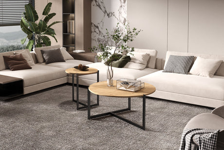 Table basse Pola Décor Chêne vieilli - vue 2