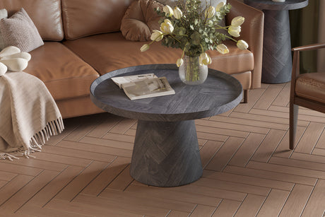 Table basse Manus 80 cm Décor Gris foncé