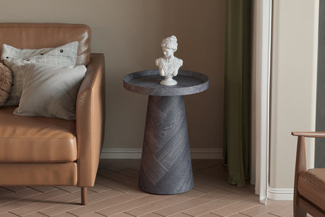 Table basse Manus 45 cm Décor Gris foncé