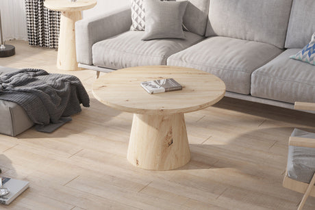 Table basse Lukas 80 cm Décor Chêne vieilli