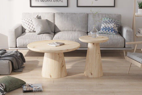Table basse Lukas 45 cm Décor Chêne vieilli - vue 2