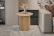 Table basse Lagos 50 cm Ronde Décor Chêne Naturel