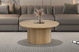 Table basse Lagos 80 cm Ronde Décor Chêne Naturel