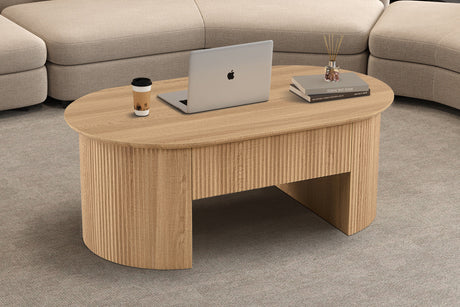 Table basse Lagos Plateau relevable Décor Chêne Naturel