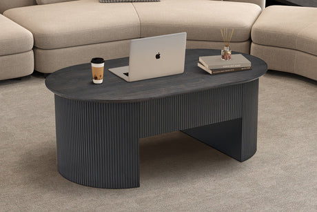 Table basse Lagos Plateau relevable Décor Brun foncé