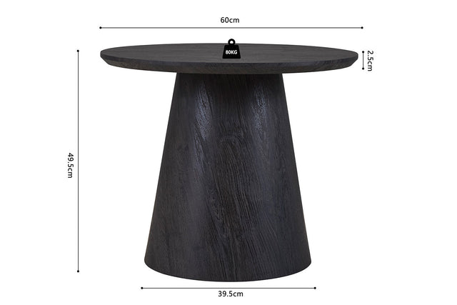 Table d'appoint Miklos - dimensions