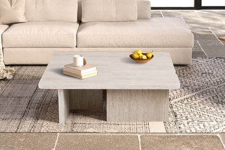 Table basse Arallo Décor Travertin Beige