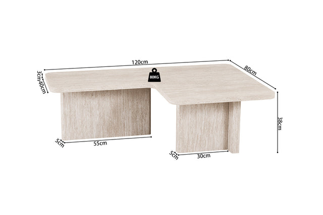 Table basse Arallo - dimensions