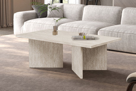 Table basse Litar Décor Travertin Beige
