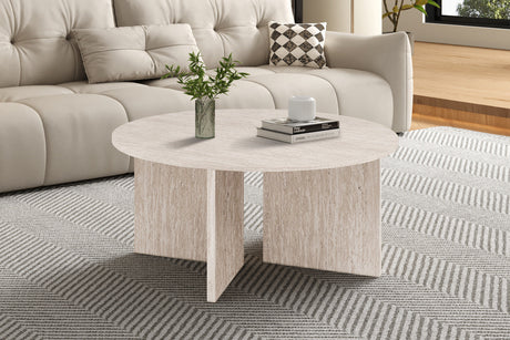 Table basse Drasir Décor Travertin Beige
