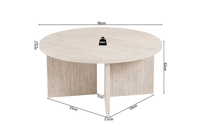 Table basse Drasir - dimensions