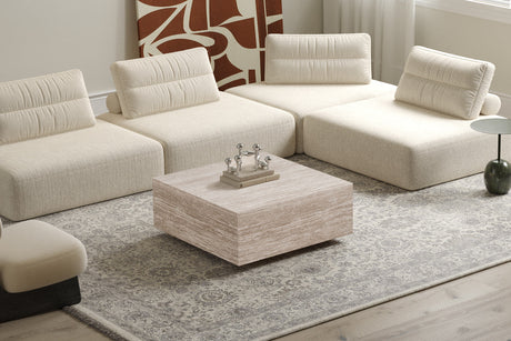 Table basse Jane Décor Travertin Beige - vue 2