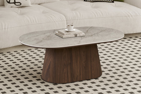 Table basse Vigo Décor Chêne Foncé Shakespear Beige