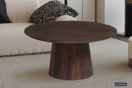 Table basse Miguel Bois de manguier Brun foncé