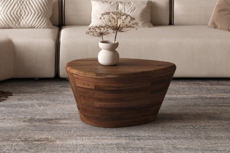 Table basse Matteo Bois de manguier Brun clair