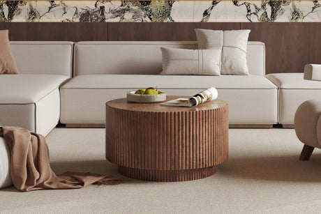 Table basse Victor Bois de manguier Brun clair