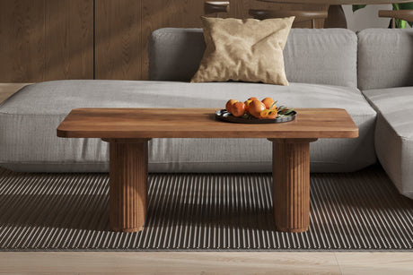 Table basse Jean Bois de manguier Brun clair