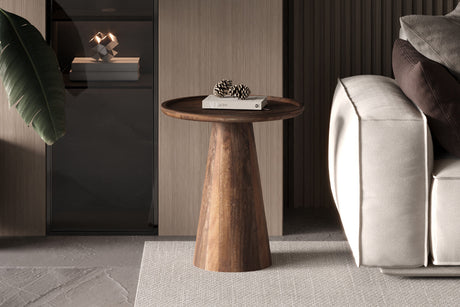 Table basse Jules Bois de manguier Brun clair