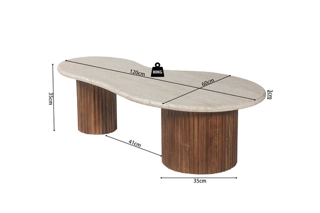 Table basse Marlon - dimensions