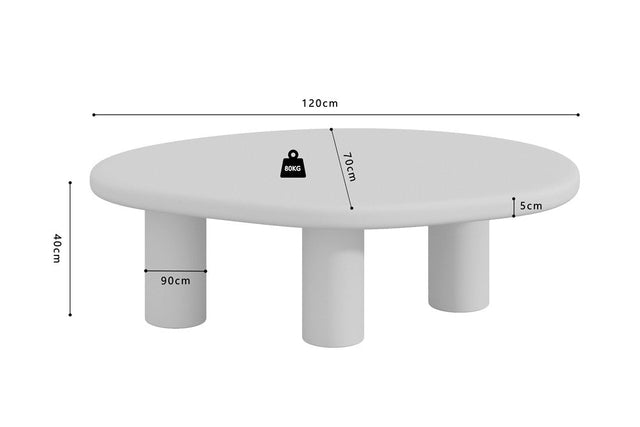 Table basse Tavira - dimensions