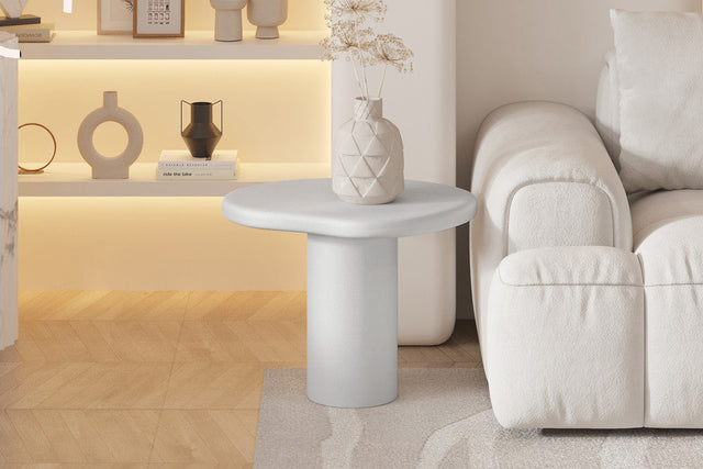 Table basse Tavira 58 cm Ciment Ecru